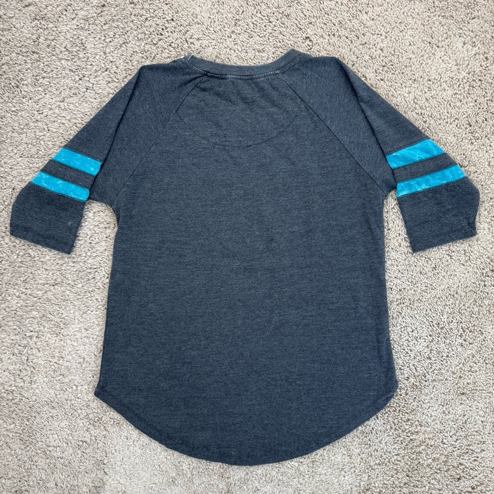 Coastal Carolina Chanticleers Raglan Tee Pressbox‎ Womens S Gray 3/4 Sleeve Top - Picture 8 of 8
